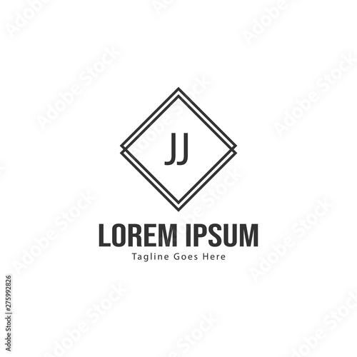 Free Download Initial JJ logo template with modern frame. Minimalist JJ letter logo vector illustration - GFXLoad