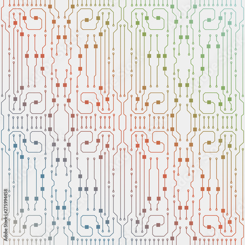 Circuit board illustration. Abstract circuit board background. Vector