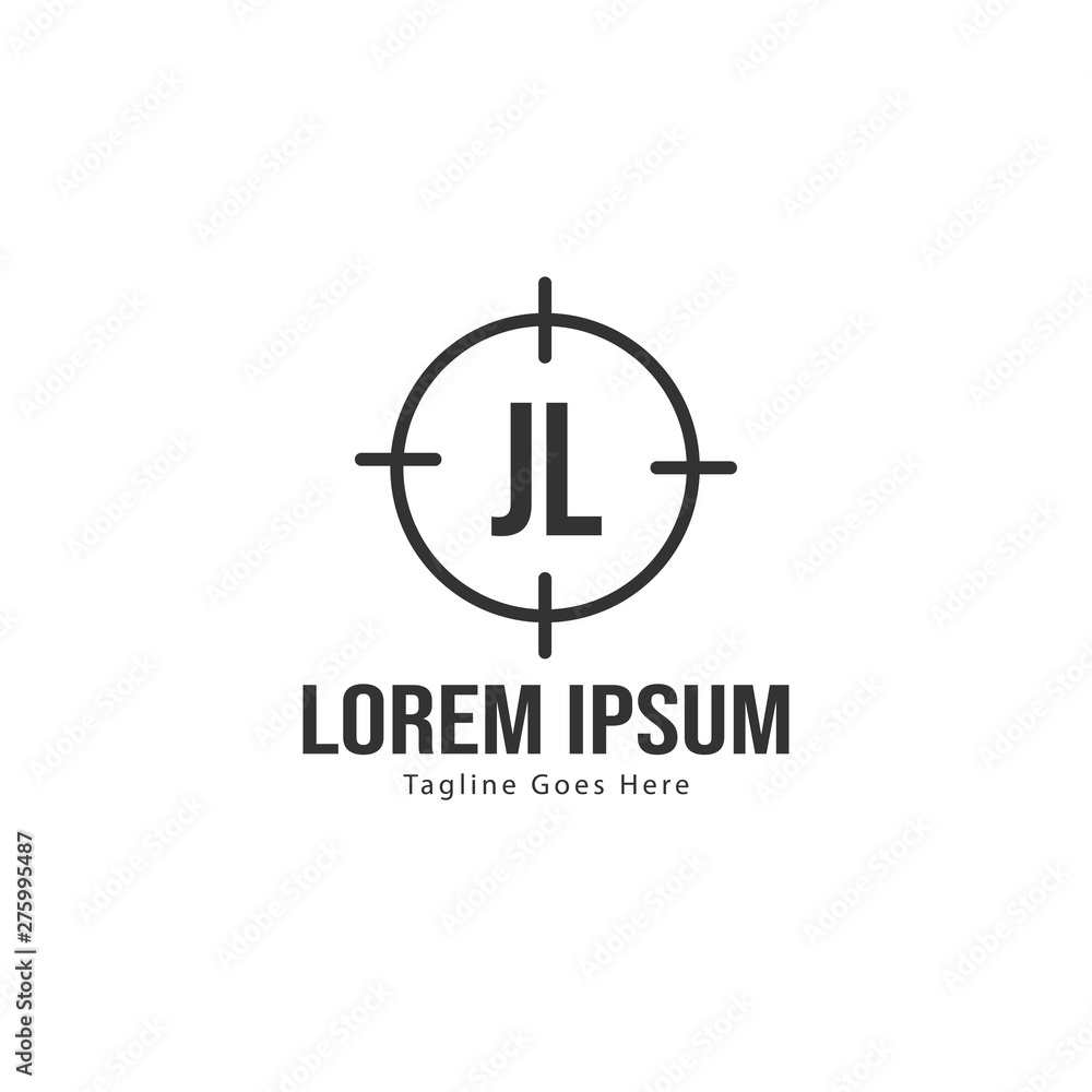 Initial JL logo template with modern frame. Minimalist JL letter logo vector illustration Initial JL logo template with modern frame. Minimalist JL letter logo vector illustration