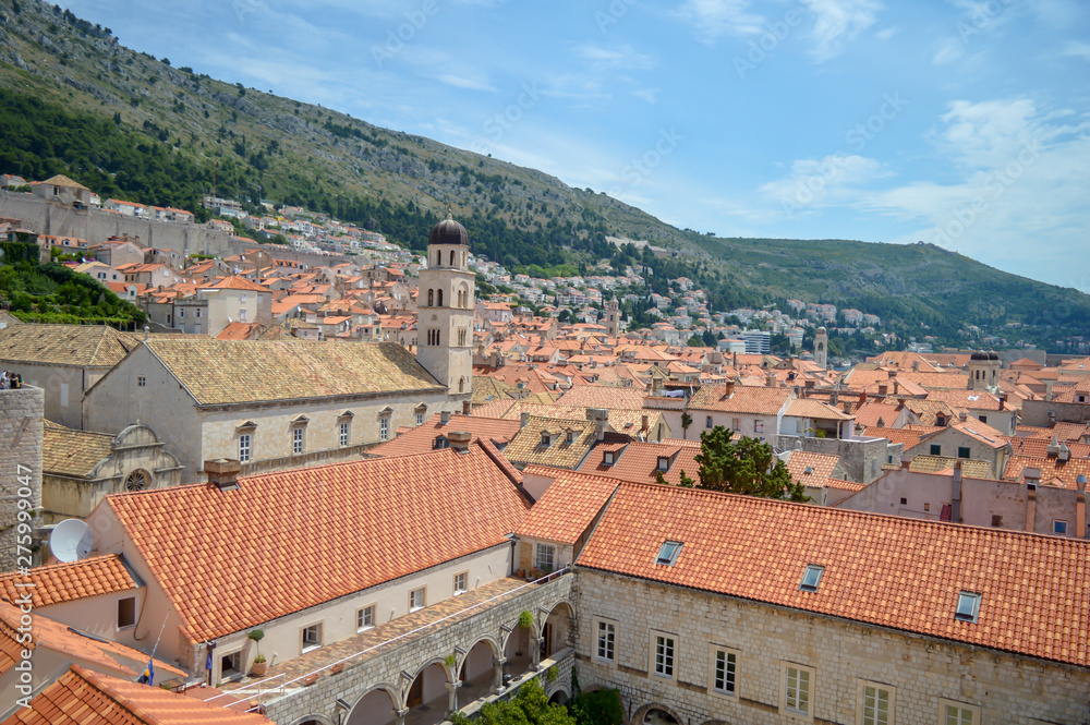Ancient town Dubrovnik on June 18, 2019. Some episodes of the Game of Thrones filmed there.