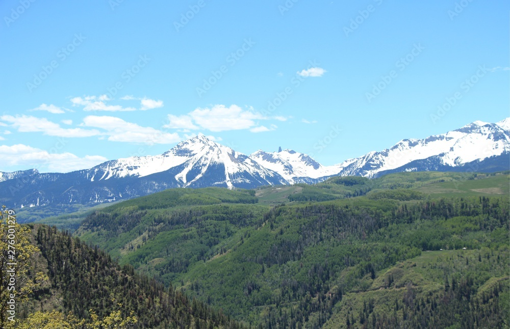 Naklejka premium Ridgeway to Last Dollar Rd to Telluride Colorado