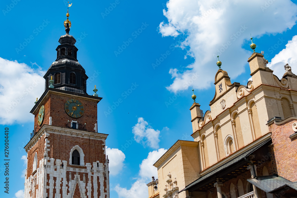 Church in the main square and center of Krakow, Poland