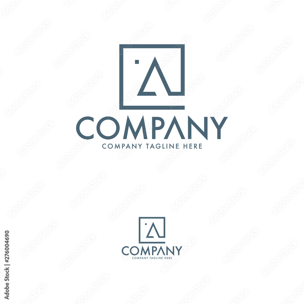 Modern Letter A and Engineering Logo Template Modern Letter A and Engineering Logo Template