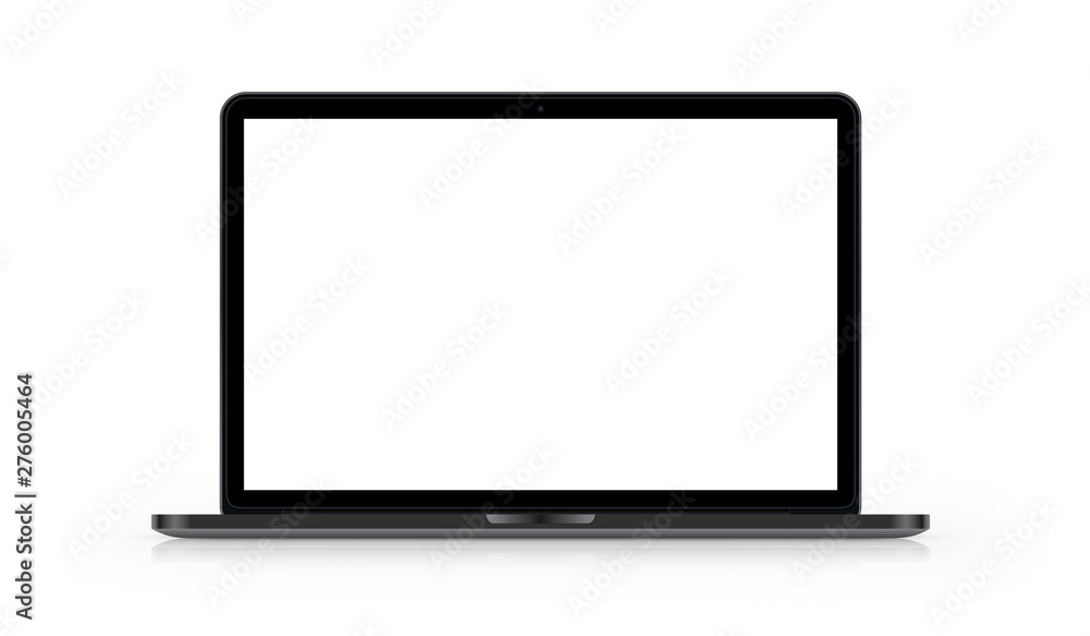 Laptop mit weißem Hintergrund - obrazy, fototapety, plakaty 