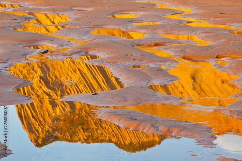 Flysch, Zumaia beach, Zumaia, Gipuzkoa, The Basque Country,  The Bay of Byscay, Spain, Europe photo