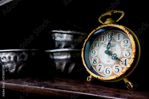 old watch on background