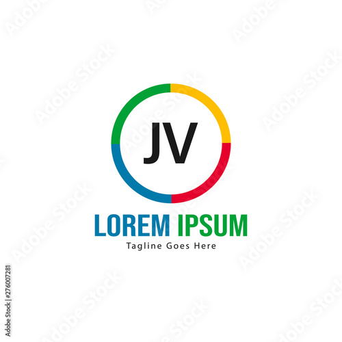 Initial JV logo template with modern frame. Minimalist JV letter logo vector illustration Free Download Initial JV logo template with modern frame. Minimalist JV letter logo vector illustration - GFXLoad