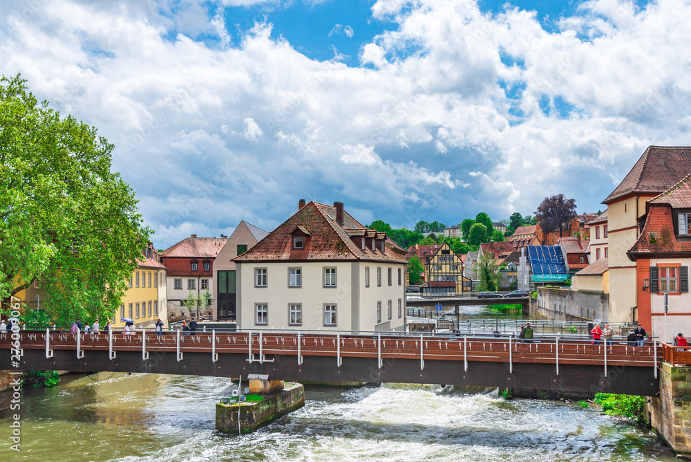 Bridges over the river in Bamberg