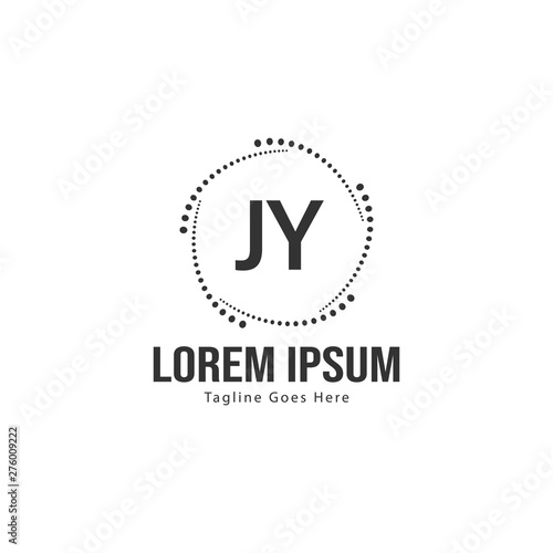 Free Download Initial JY logo template with modern frame. Minimalist JY letter logo vector illustration - GFXLoad