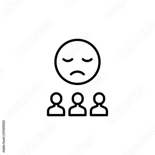 depress migration outline icon. element of migration illustration icon. signs, symbols can be used for web, logo, mobile app, UI, UX