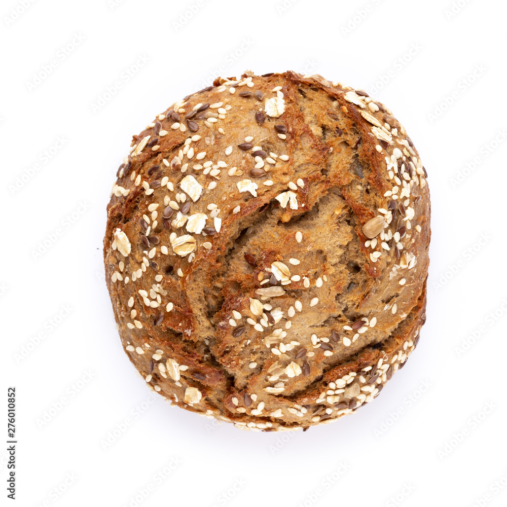 Rye eco breads on the white background. Rye eco breads on the white background.