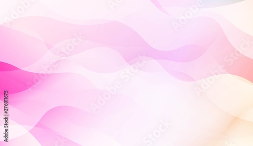 Geometric Pattern With Lines, Wave. Blur Sweet Dreamy Gradient Color Background. For Your Graphic Invitation Card, Poster, Brochure. Vector Illustration.