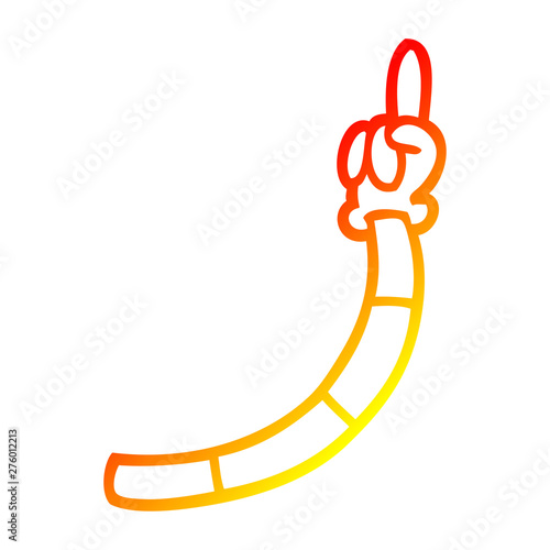 warm gradient line drawing cartoon retro hand gestures