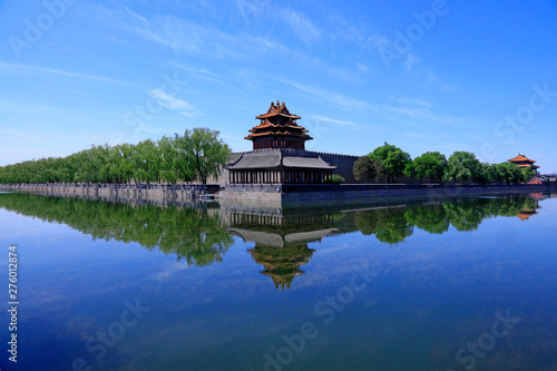 watchtower scenery in the Imperial Palace, Beijing, China © junrong