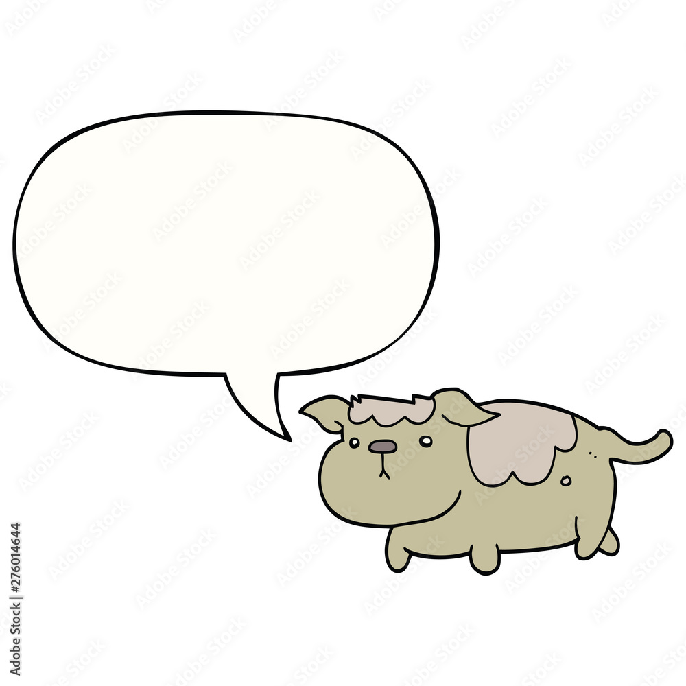 cartoon dog and speech bubble cartoon dog and speech bubble