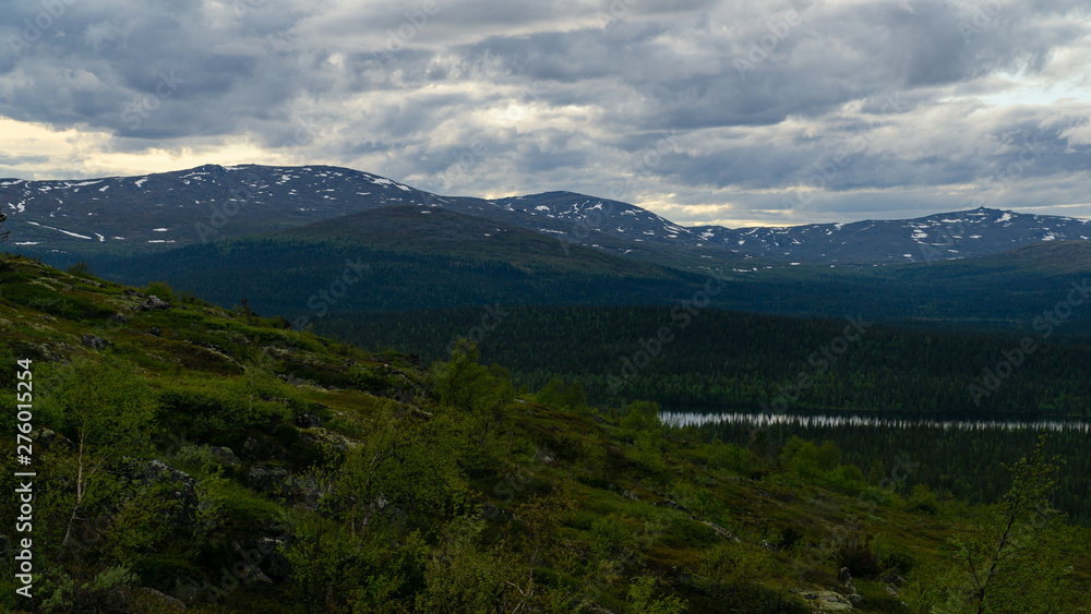 View of the Khibiny from the alpine tundra