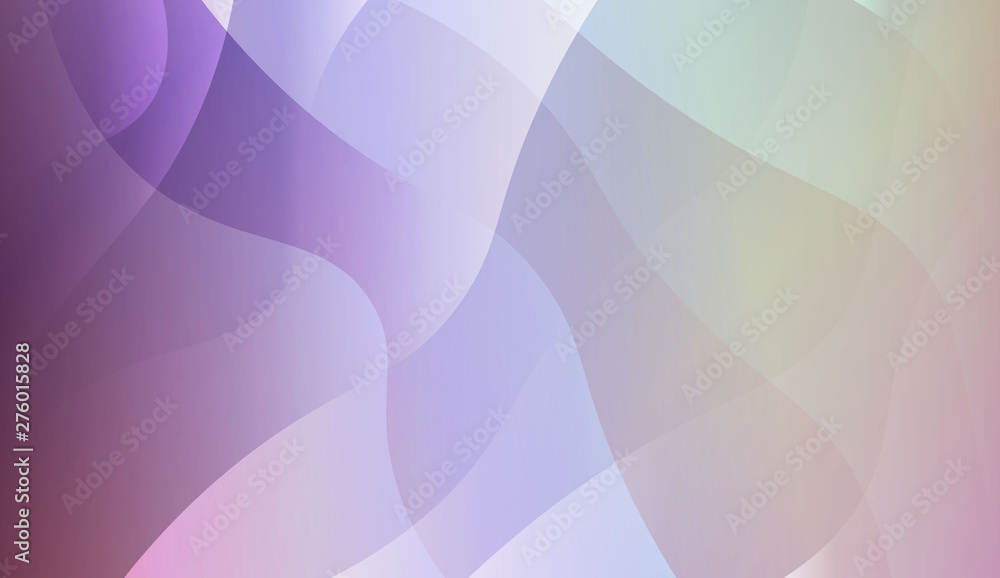 Wavy Background. For Your Design Wallpaper, Presentation, Banner, Flyer, Cover Page, Landing Page. Vector Illustration with Color Gradient.