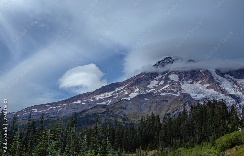 Mount Rainier and Clouds