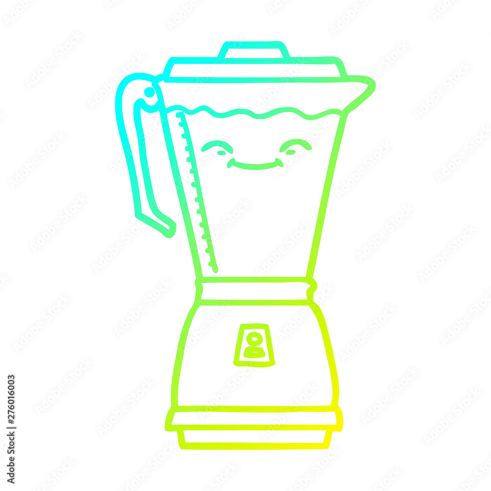 cold gradient line drawing cartoon food processor cold gradient line drawing cartoon food processor