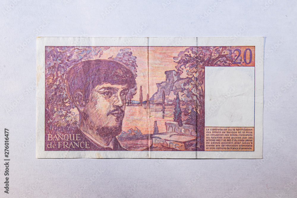 Billet de 20 Francs, Claude Debussy 1997 recto