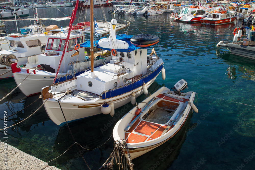 Small  boats  in  harbor Hydra