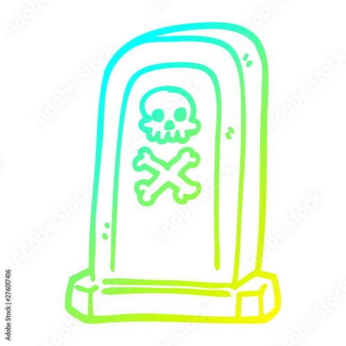cold gradient line drawing cartoon spooky victorian grave