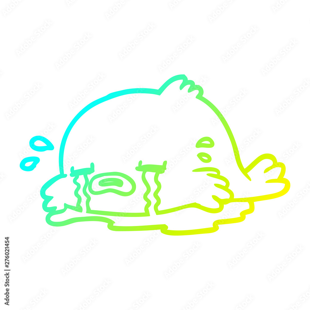 cold gradient line drawing crying fish cold gradient line drawing crying fish