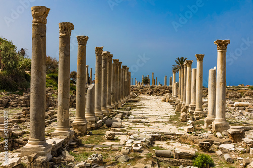 romans ruins Tyre Sur in South Lebanon Middle east photo