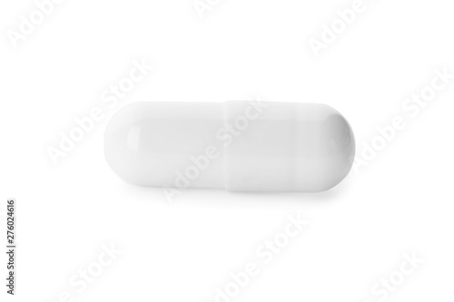 Pill isolated on white. Medical treatment