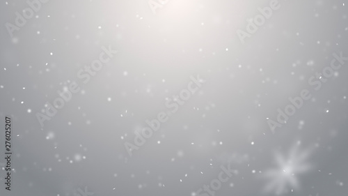 Snow falling texture. Blurred smoky winter White and Silver lights on bokeh background