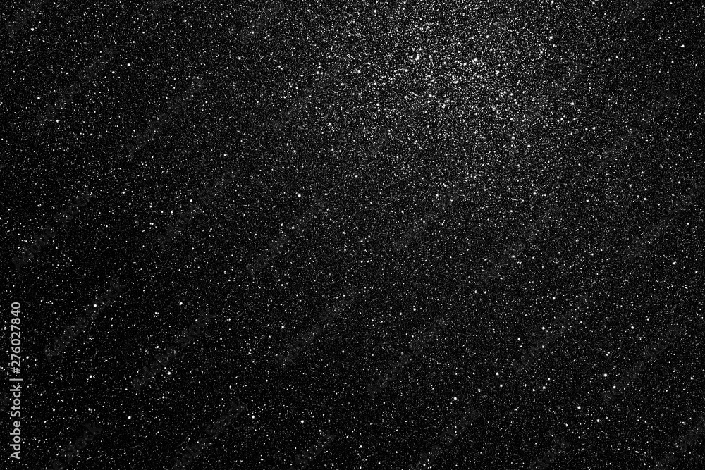Black glitter texture, abstract background