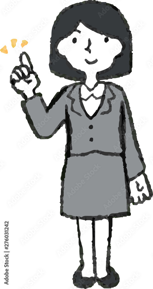 Illustration of a Business woman face and pose Illustration of a Business woman face and pose