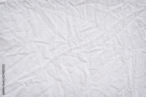 White fabric texture wrinkled texture ,Soft focus clean white fabric crumpled use us background or backdrop design