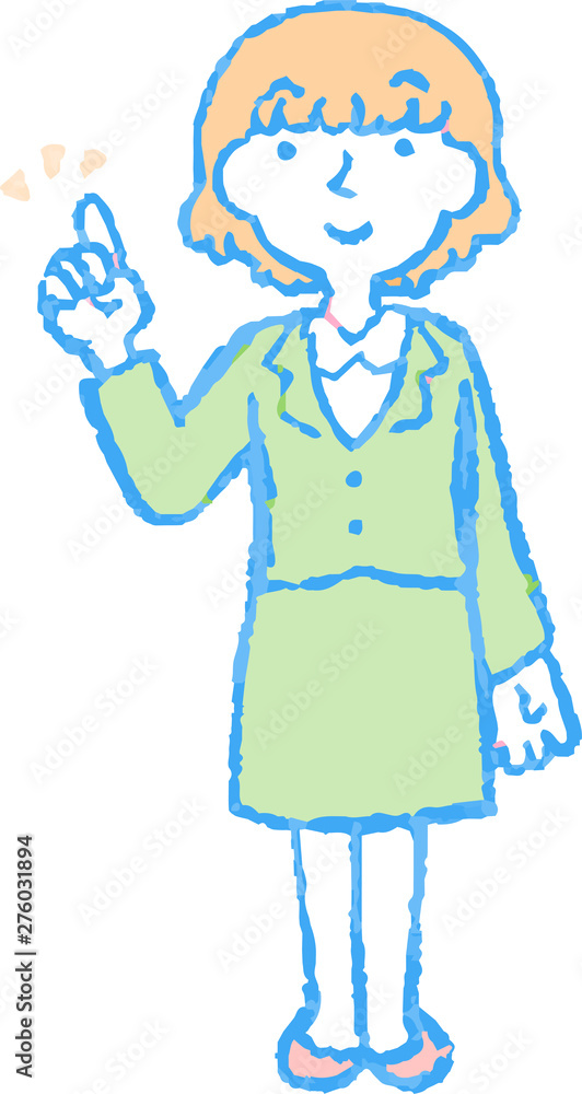 Pop Illustration of a Business woman face and pose Pop Illustration of a Business woman face and pose