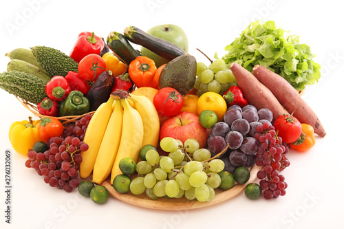 新鮮な野菜と果物 © sunabesyou