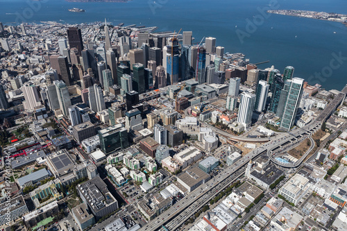 Aerial view of downtown San...