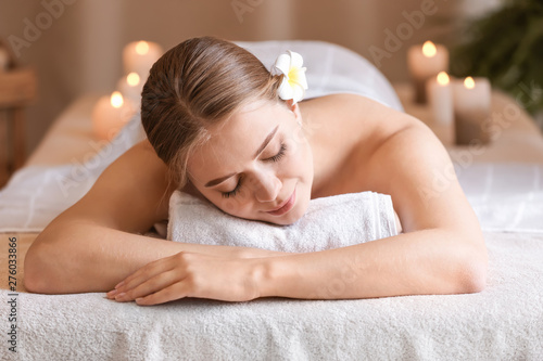 Beautiful young woman relax...