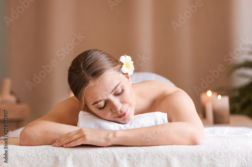 Beautiful young woman relax...