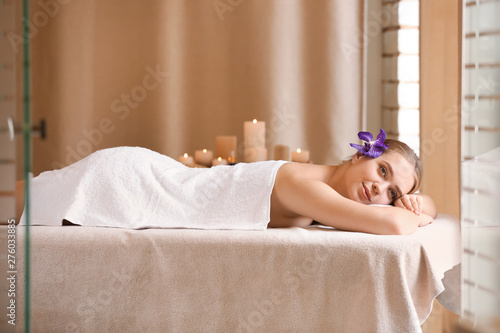 Beautiful young woman relax...