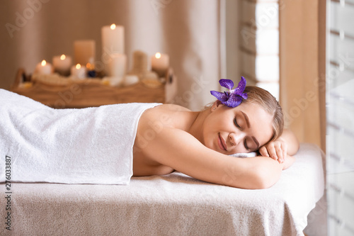 Beautiful young woman relax...
