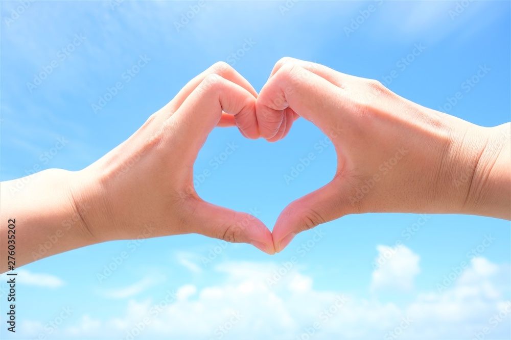 海 ハートマーク Stock 写真 Adobe Stock