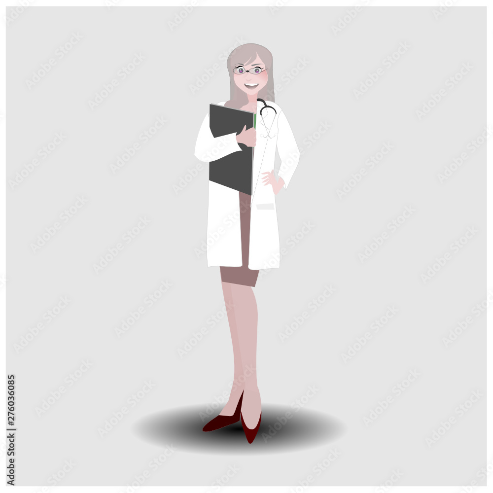 Happy International Woman Day. Lady cartoon character illustration in isolated background. Happy International Woman Day. Lady cartoon character illustration in isolated background.