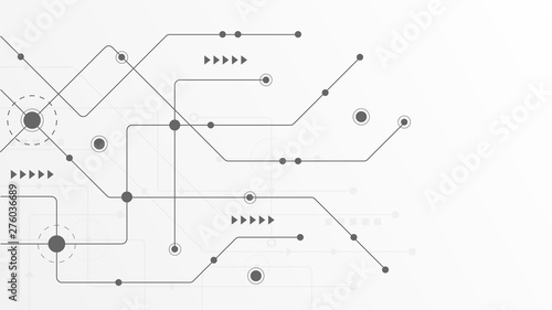 Abstract geometric connect lines and dots.Simple technology graphic background.Illustration Vector design Network and Connection concept.