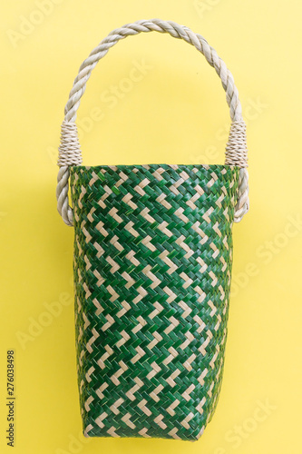 Lepironia articalata (Krajood) or Sedge handmade bag for Cold storage bag. photo