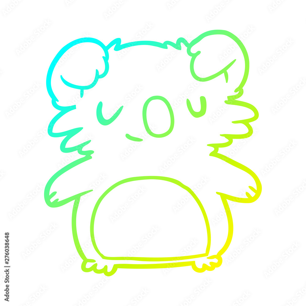 cold gradient line drawing cute koala cold gradient line drawing cute koala