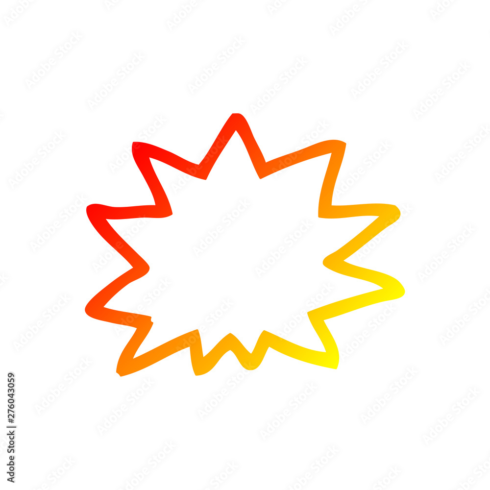 warm gradient line drawing cartoon explosion warm gradient line drawing cartoon explosion