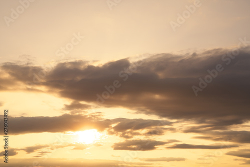 Fototapeta Naklejka Na Ścianę i Meble -  Sunset and Cloud Evening Sky