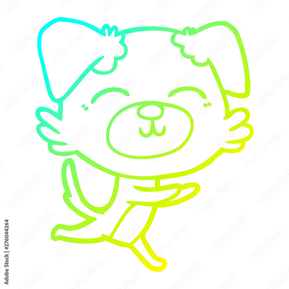 cold gradient line drawing cartoon dog cold gradient line drawing cartoon dog