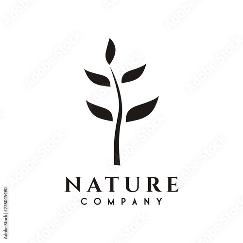Nature or tree, plant logo design