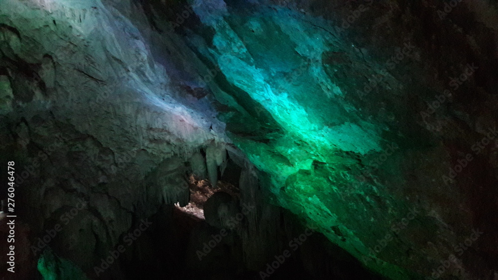 colorful borra caves in the araku valley formed naturally